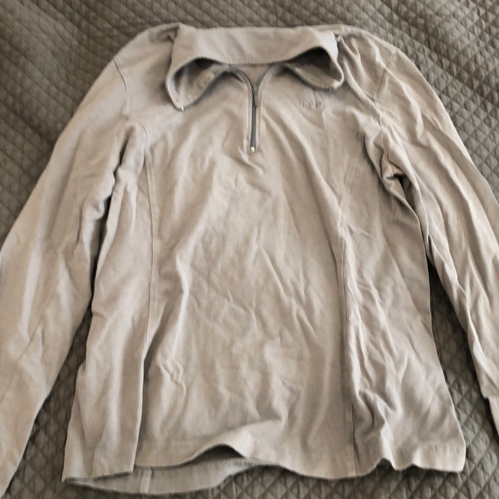 Grey quarter zip